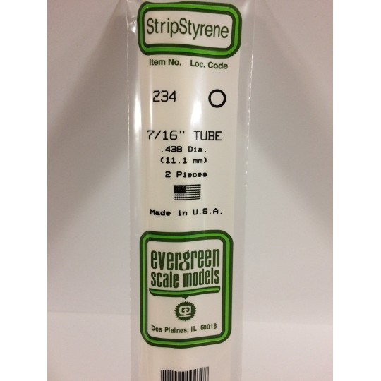 S1370234-Tube rond 11.1x350mm Ref : 234 - Evergreen