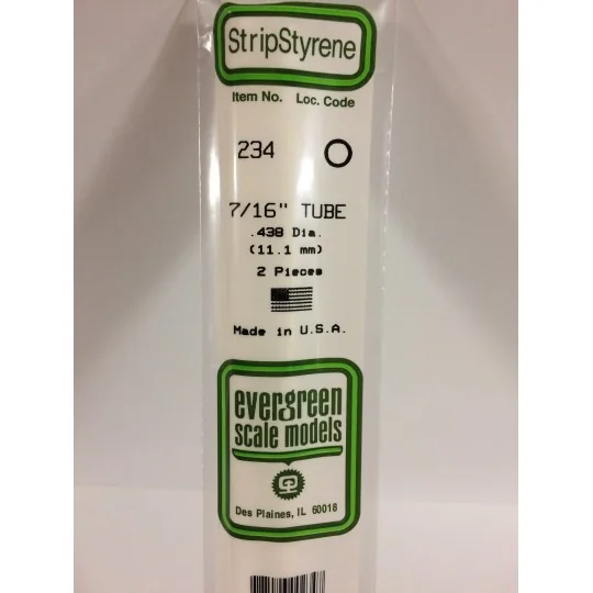 Tube rond 11.1x350mm Ref : 234 - Evergreen Evergreen S1370234 - 1 S1370234-Tube rond 11.1x350mm Ref : 234 - Evergreen - S1370234