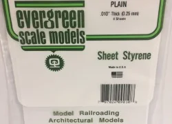 White plate smooth 0.25x150x300mm Ref: 9010 - Evergreen - S1379010