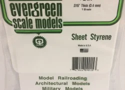 White plate smooth 0.38x150x300mm Ref: 9015 - Evergreen - S1379015