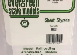 White plate smooth 1.0x150x300mm Ref: 9040 - Evergreen - S1379040