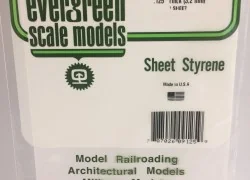 White plate smooth 3.2x150x300mm Ref: 9125 - Evergreen - S1379125