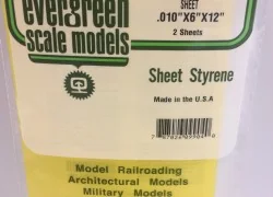 Transparent yellow plate smooth 0.25x150x300mm Ref: 9904 - Evergree...