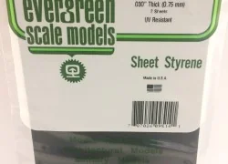 Black plate smooth 0.75x150x300mm Ref: 9514 - Evergreen - S1379514