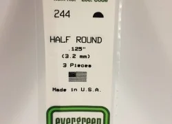 Half round 3.2x350mm Ref: 244 - Evergreen - S1370244