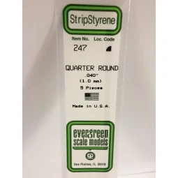 Quarter round 1.0x350mm Ref: 247 - Evergreen - S1370247