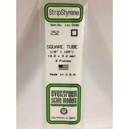 Square tube 3.2x350mm Ref: 252 - Evergreen - S1370252