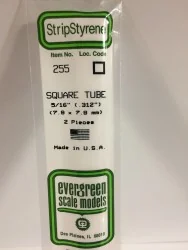 Tube carré 7.9x350mm Ref : 255 - Evergreen Evergreen S1370255 - 1