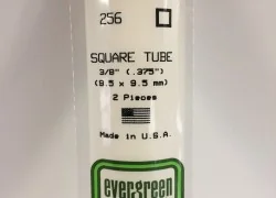 Square tube 9.5x350mm Ref: 256 - Evergreen - S1370256