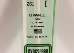 Profiled U 1.5x350mm Ref: 261 - Evergreen - S1370261