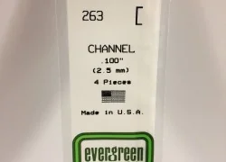 Profiled U 2.5x350mm Ref: 263 - Evergreen - S1370263