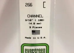 Profiled U 4.8x350mm Ref: 266 - Evergreen - S1370266