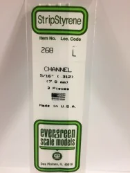 Profiled U 7.9x350mm Ref: 268 - Evergreen - S1370268