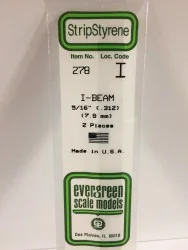 Profilé I 7.9x350mm Ref : 278 - Evergreen Evergreen S1370278 - 1