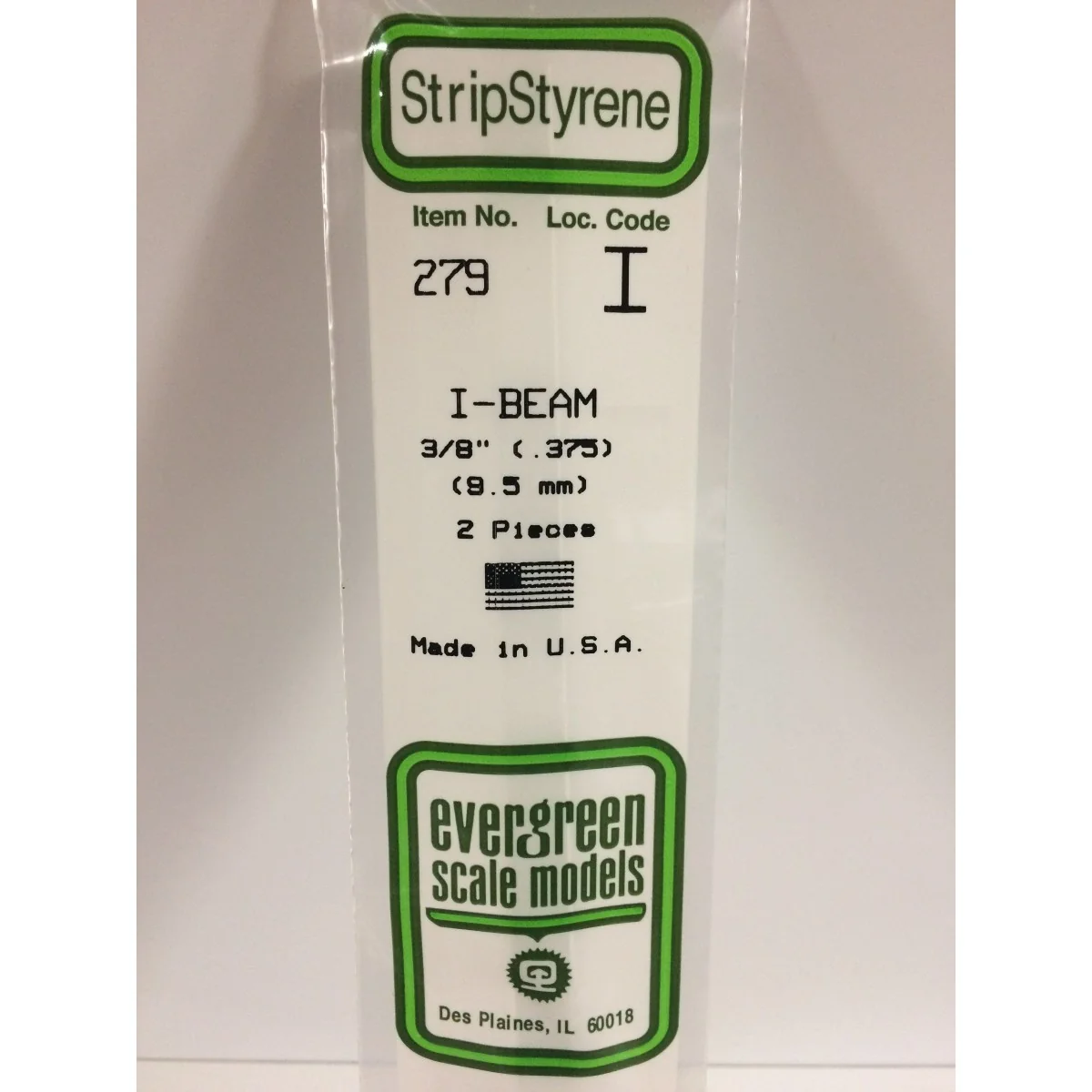 I-profile 9.5x350mm Ref: 279 - Evergreen