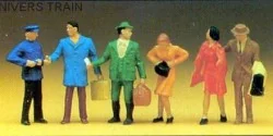 Preiser 14029 characters, passengers at the control - Preiser - Pre...