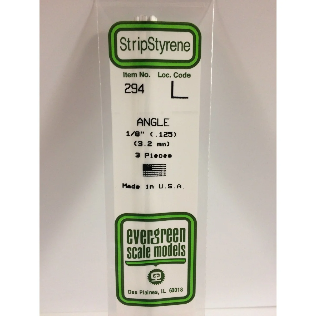 Profilé L 3.2x350mm Ref : 294 - Evergreen Evergreen S1370294 - 1 Profilé L 3.2x350mm Ref : 294 - Evergreen Evergreen S1370294 - 1