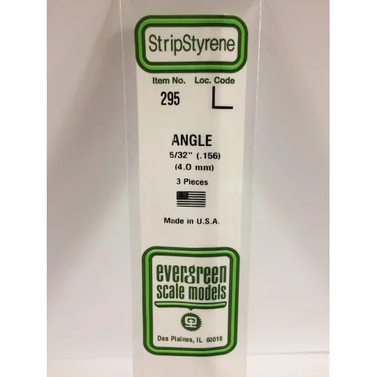 Profilé L 4.0x350mm Ref : 295 - Evergreen Evergreen S1370295 - 1 S1370295-Profilé L 4.0x350mm Ref : 295 - Evergreen - S1370295