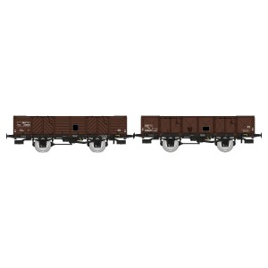 Ree Modeles WB819 Set de 2 wagons Tombereau ex-PLM, SNCF, 4 portes, bois et tôlé brun wagon 540 Ree Modeles WB-819 - 3