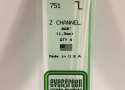 Profile Z 1.5x350mm Ref: 751 - Evergreen - S1370751