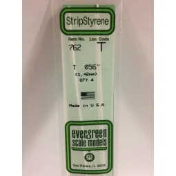 Profile T 1.42x350mm Ref: 762 - Evergreen - S1370762