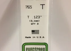 Profile T 3.1x350mm Ref: 765 - Evergreen - S1370765