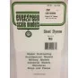 S1372067-Grooved side plate for O scale wagon 0.50x1.69x150x300mm Ref: 2067 - Evergreen - S1372067