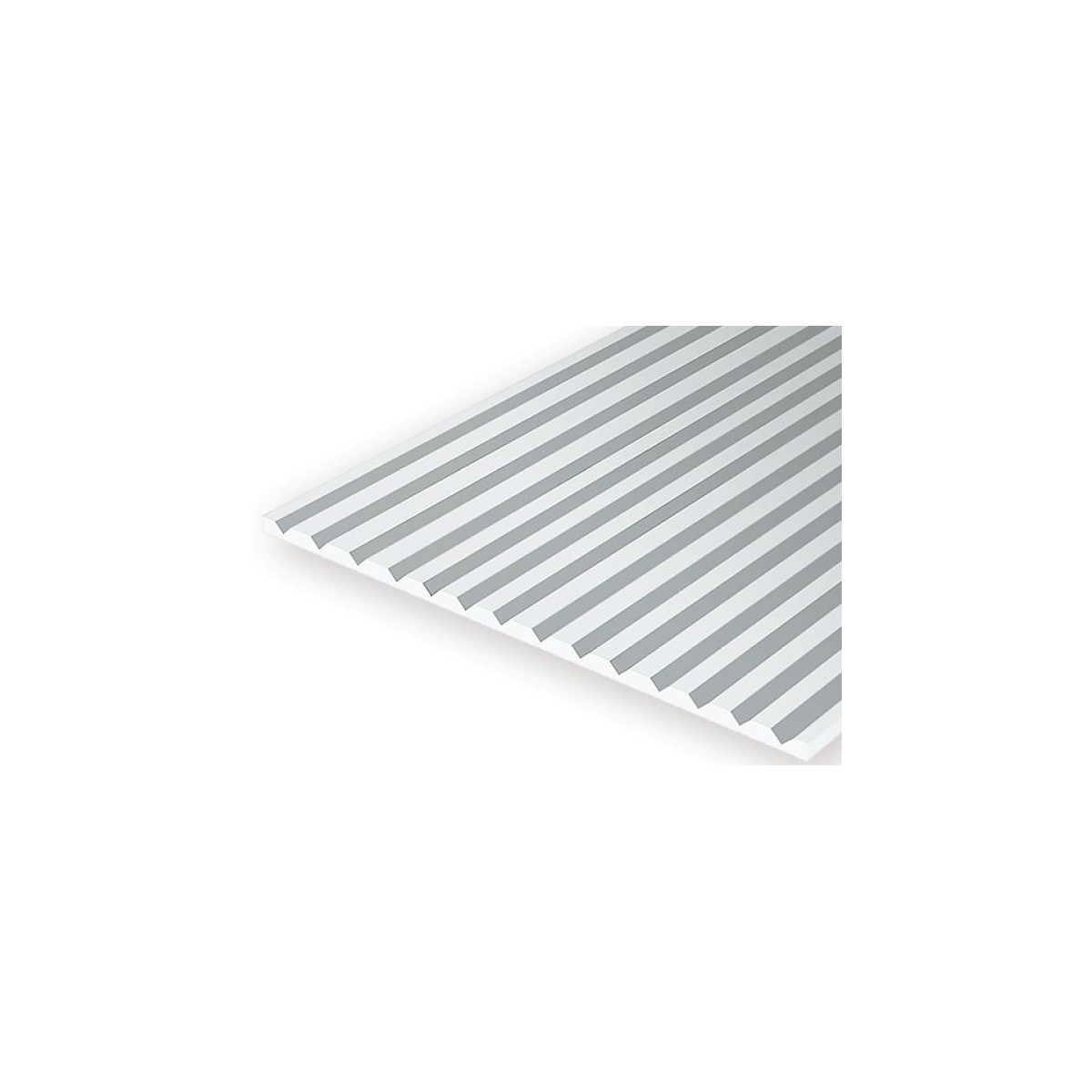 Plaque rainurée en V 0.50x2.0x150x300mm Ref : 2080 - Evergreen Evergreen S1372080 - 2