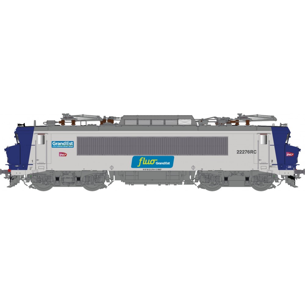 Locomotive Lectrique Bb Rc Sncf Fluo Grand Est Ls Models S Logo Carmillon