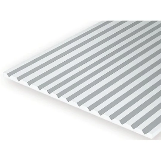 S1374250-Plaque rainurée en V 1.0x6.3x150x300mm Ref : 4250 - Evergreen - S1374250