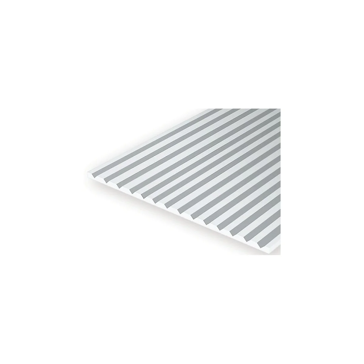 Plaque rainurée en V 1.0x6.3x150x300mm Ref : 4250 - Evergreen Evergreen S1374250 - 2