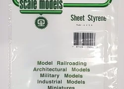 Plate grooved stepped 1.0x1.0x150x300mm Ref: 4041 - Evergreen - S13...