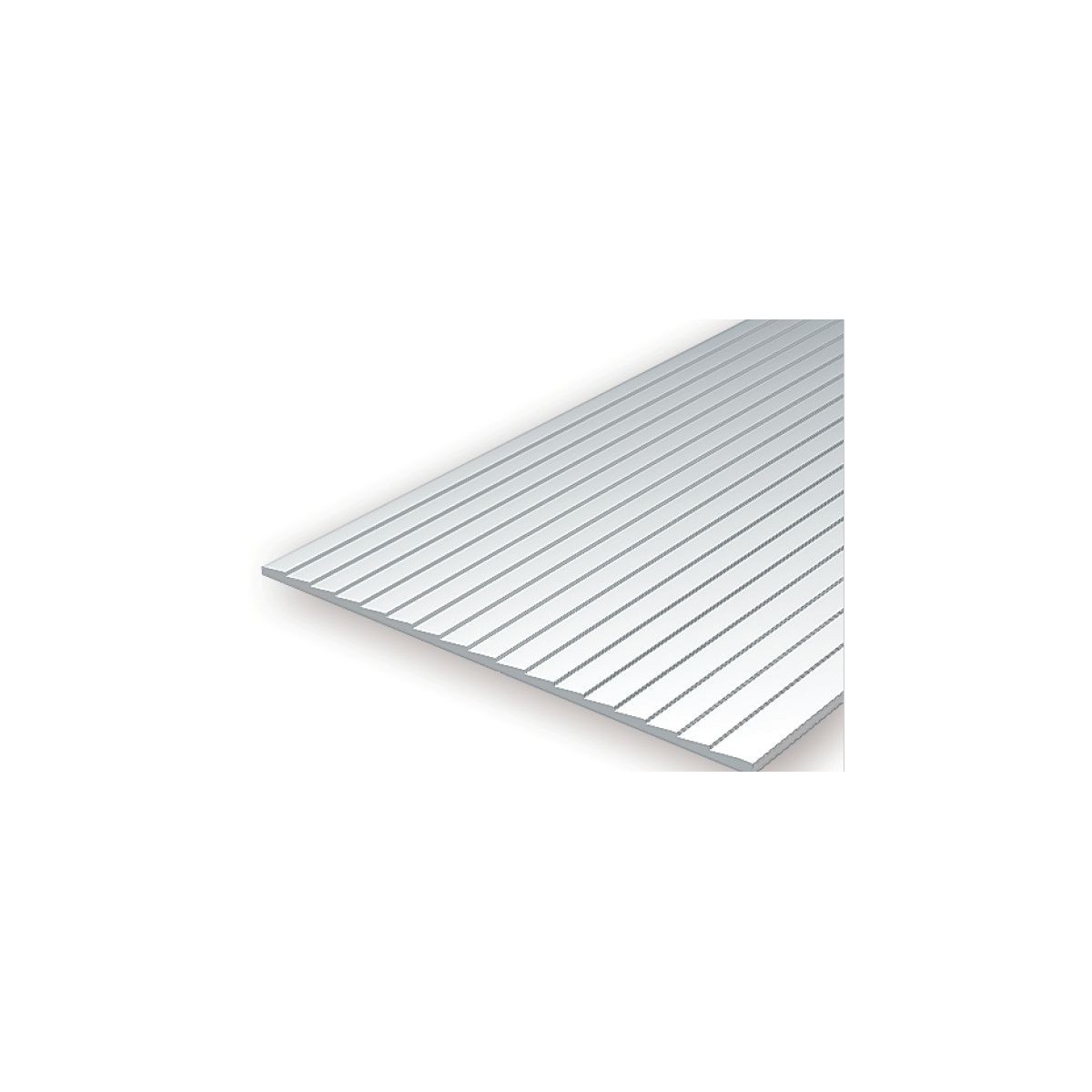 Stepped grooved plate 1.0x1.5x150x300mm Ref: 4061 - Evergreen