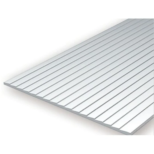 Plaque rainurée en escalier 1.0x2.5x150x300mm Ref : 4101 - Evergreen Evergreen S1374101 - 2 S1374101-Plaque rainurée en escalier 1.0x2.5x150x300mm Ref : 4101 - Evergreen - S1374101