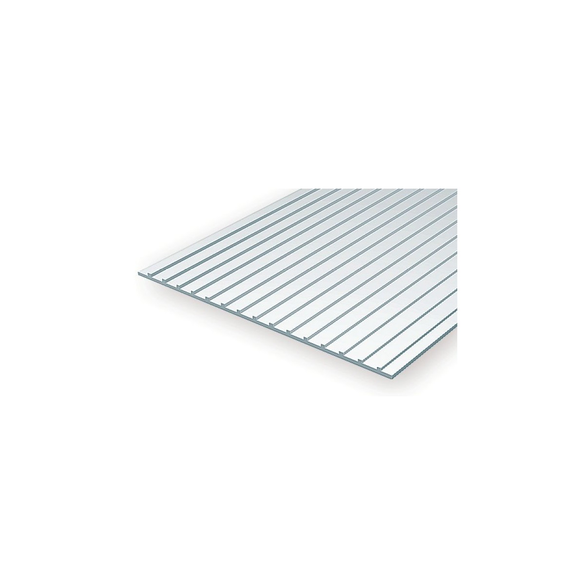 Metal roof cladding panel 1.0x12.7x150x300mm Ref: 4524 - Evergreen