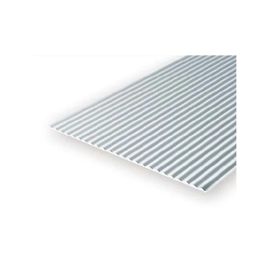 Corrugated metal sheet 1.0x1.5x150x300mm Ref: 4527 - Evergreen S1374527-Corrugated metal sheet 1.0x1.5x150x300mm Ref: 4527 - Evergreen - S1374527