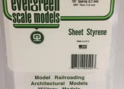 Plate type metal ribbed 1.0x3.2x150x300mm Ref: 4544 - Evergreen - S...