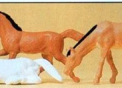 Preiser 14150 Animals, horses