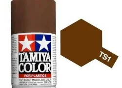 Paint bomb red matte Brown TS1 Tamiya - 85001