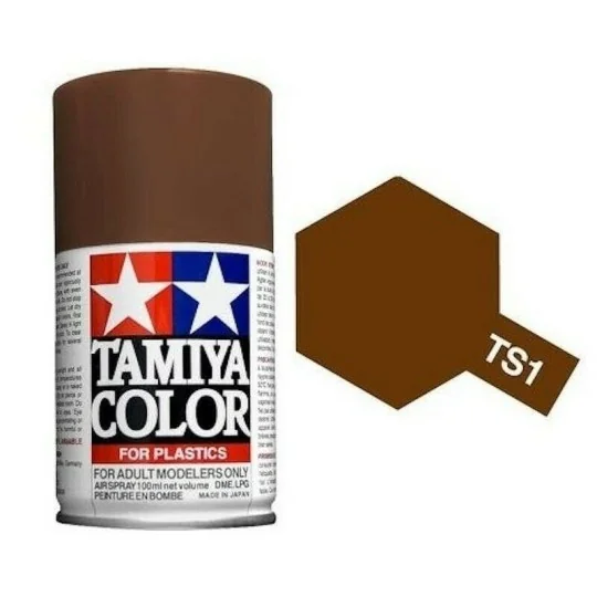 Spray paint Red Brown matte TS1 Tamiya 85001-Spray paint Red Brown matte TS1 Tamiya - 85001