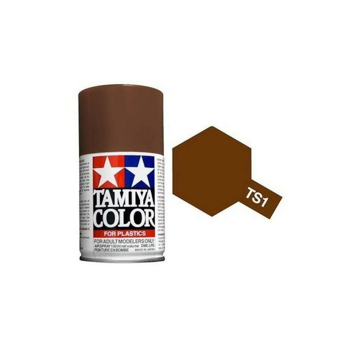 Paint bomb red matte Brown TS1 Tamiya - 85001