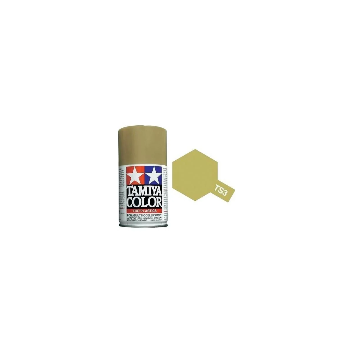Peinture bombe Jaune foncé mat TS3 Tamiya Tamiya 85003 - 1 Peinture bombe Jaune foncé mat TS3 Tamiya Tamiya 85003 - 1