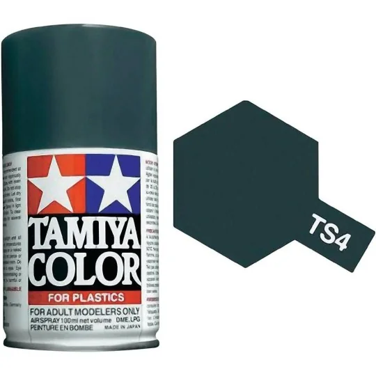 Peinture bombe Gris Panzer mat TS4 Tamiya Tamiya 85004 - 1 85004-Peinture bombe Gris Panzer mat TS4 Tamiya - 85004