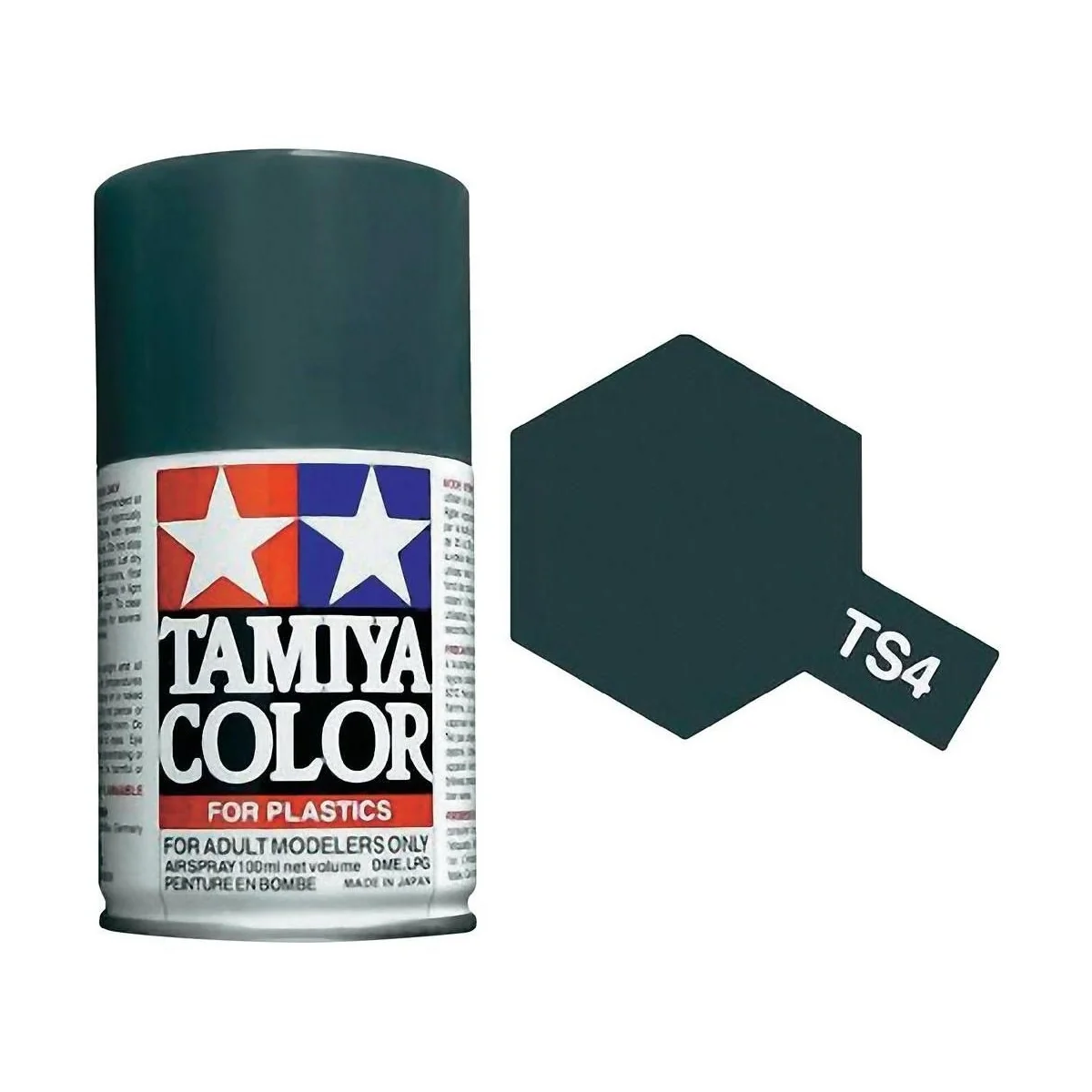 Peinture bombe Gris Panzer mat TS4 Tamiya Tamiya 85004 - 1 Peinture bombe Gris Panzer mat TS4 Tamiya Tamiya 85004 - 1