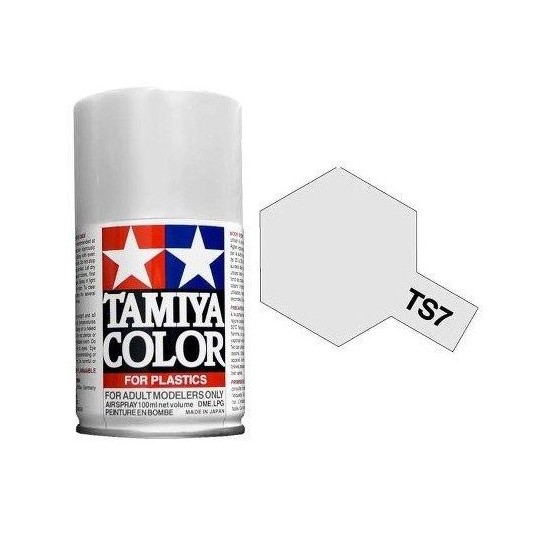85007-Tamiya TS7 Gloss Racing White Spray Paint