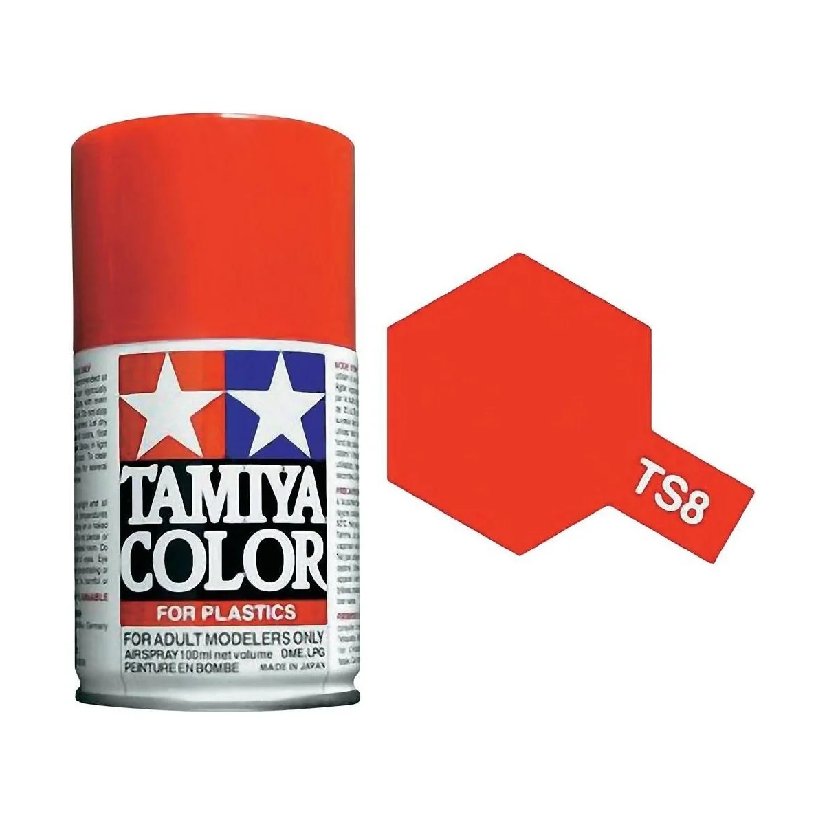 Tamiya TS8 Gloss Italian Red Spray Paint