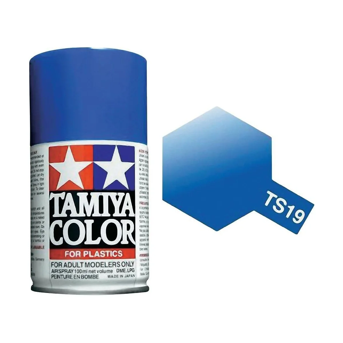 Peinture bombe Bleu Métal brillant TS19 Tamiya Tamiya 85019 - 1