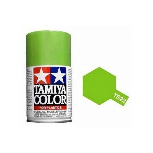 Peinture bombe Vert Clair brillant TS22 Tamiya Tamiya 85022 - 1 85022-Peinture bombe Vert Clair brillant TS22 Tamiya - 85022