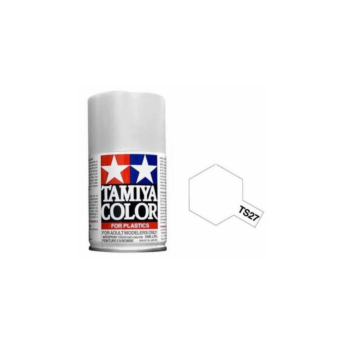 Peinture bombe Blanc mat TS27 Tamiya Tamiya 85027 - 1