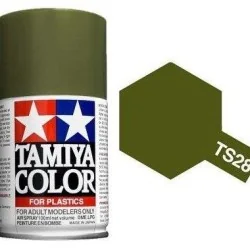 Peinture bombe Vert Olive mat TS28 Tamiya Tamiya 85028 - 1